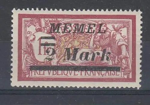 Memelgebiet  Nr 67 Falz / Gummimängel / *