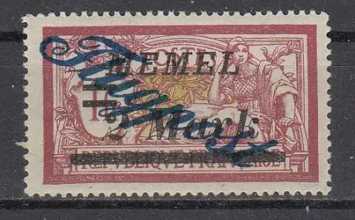 Memelgebiet  Nr 77 Falz / Gummimängel / *