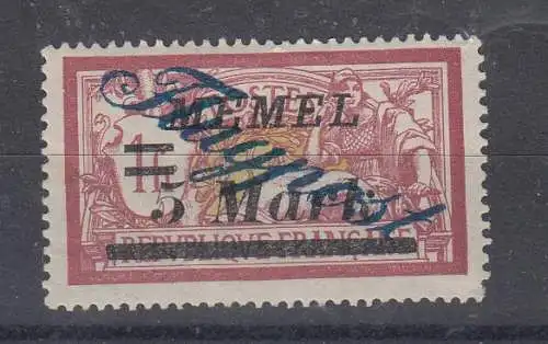 Memelgebiet  Nr 81 Falz / Gummimängel / *