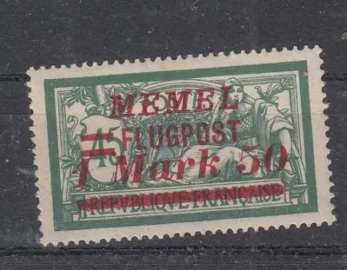 Memelgebiet  Nr 101 Falz / Gummimängel / *