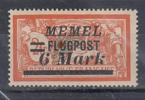 Memelgebiet  Nr 106 Falz / Gummimängel / *