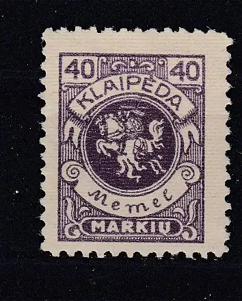 Memelgebiet  Nr 144 Falz / Gummimängel / *