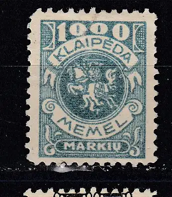 Memelgebiet  Nr 150 Falz / Gummimängel / *