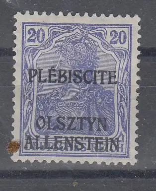 Allenstein  Nr 5 Falz / Gummimängel / *