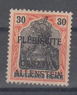 Allenstein  Nr 6 Falz / Gummimängel / *