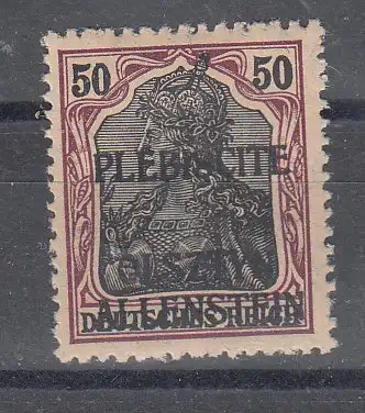 Allenstein  Nr 8 Falz / Gummimängel / *