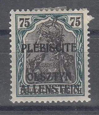 Allenstein  Nr 9 Falz / Gummimängel / *