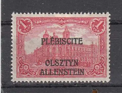 Allenstein  Nr 10 Falz / Gummimängel / *