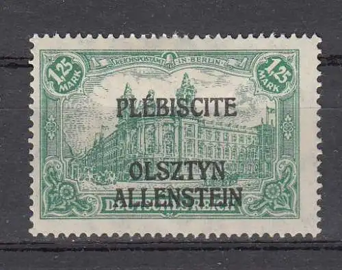 Allenstein  Nr 11 Falz / Gummimängel / *