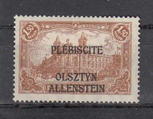 Allenstein  Nr 12 Falz / Gummimängel / *