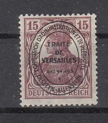 Allenstein  Nr 18 Falz / Gummimängel / *