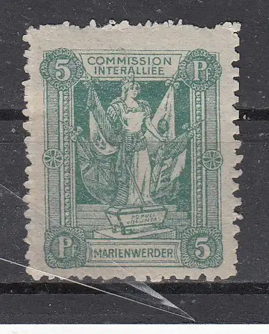 Marienwerder  Nr 1 Falz / Gummimängel / *