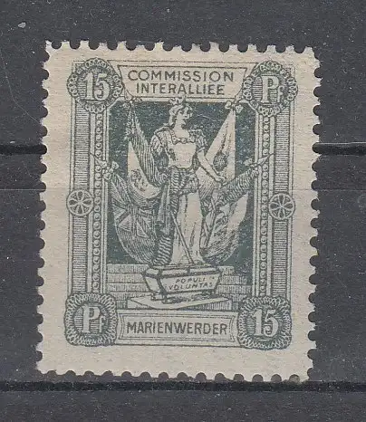 Marienwerder  Nr 3 Falz / Gummimängel / *