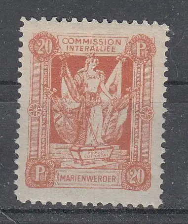 Marienwerder  Nr 4 Falz / Gummimängel / *