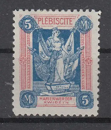 Marienwerder  Nr 14 Falz / Gummimängel / *