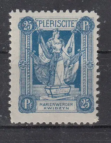 Marienwerder  Nr 34 Falz / Gummimängel / *