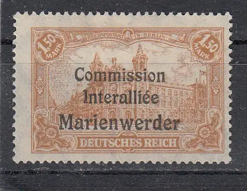 Marienwerder  Nr 28 Falz / Gummimängel / *