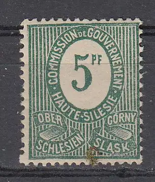 Oberschlesien  Nr 3 Falz / Gummimängel / *