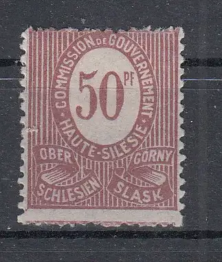 Oberschlesien  Nr 7 Falz / Gummimängel / *