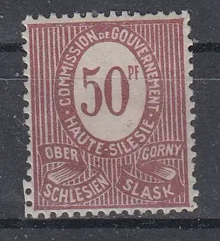 Oberschlesien  Nr 7 Falz / Gummimängel / *