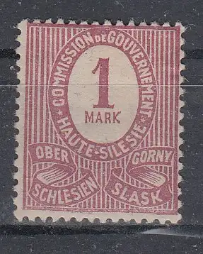 Oberschlesien  Nr 8 Falz / Gummimängel / *