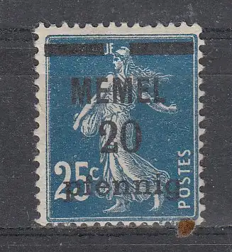 Memelgebiet  Nr 20 Gestempelt (Posten)