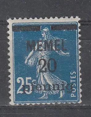 Memelgebiet  Nr 20 Gestempelt (Posten)