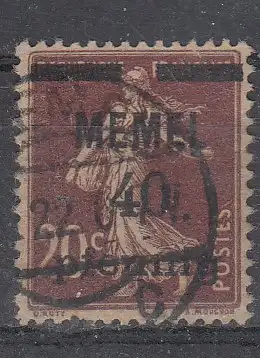 Memelgebiet  Nr 22 Gestempelt (Posten)