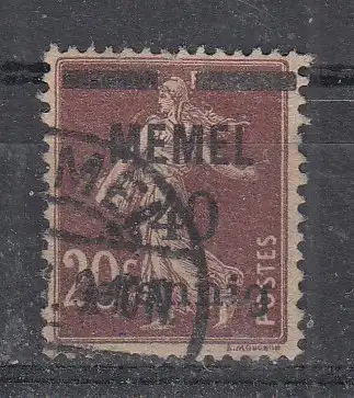 Memelgebiet  Nr 22 Gestempelt (Posten)