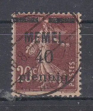 Memelgebiet  Nr 22 Gestempelt (Posten)