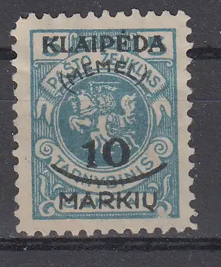 Memelgebiet  Nr 124 Gestempelt (Posten)