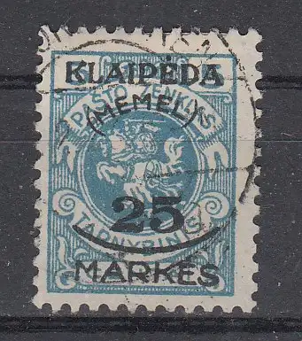 Memelgebiet  Nr 124 Gestempelt (Posten)
