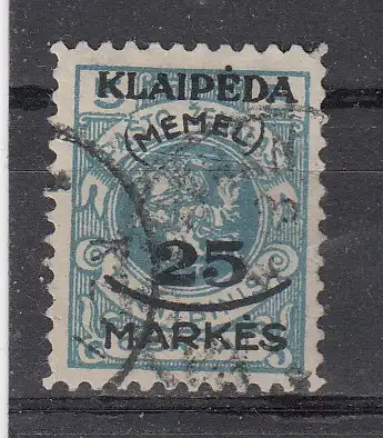 Memelgebiet  Nr 124 Gestempelt (Posten)