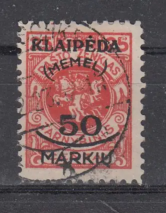 Memelgebiet  Nr 126 Gestempelt (Posten)