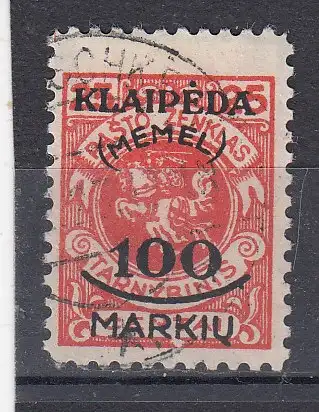 Memelgebiet  Nr 127 Gestempelt (Posten)