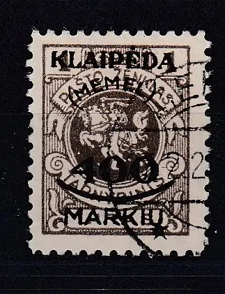 Memelgebiet  Nr 128 Gestempelt (Posten)