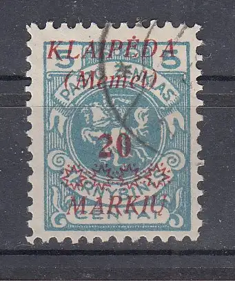 Memelgebiet  Nr 136 Gestempelt (Posten)