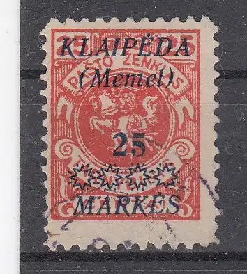 Memelgebiet  Nr 137 Gestempelt (Posten)