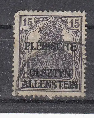 Allenstein  Nr 3 Gestempelt (Posten)