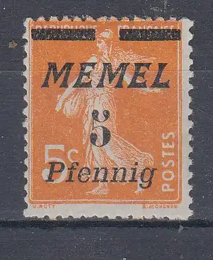 Memelgebiet  Nr 52 Postfrisch / **