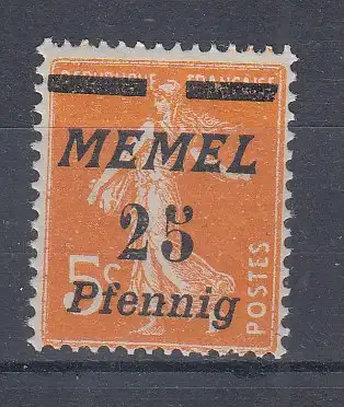 Memelgebiet  Nr 58 Postfrisch / **