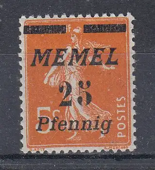 Memelgebiet  Nr 58 Postfrisch / **