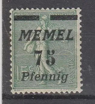 Memelgebiet  Nr 85 Postfrisch / **