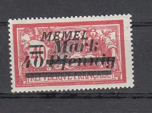 Memelgebiet  Nr 119 M Postfrisch / **