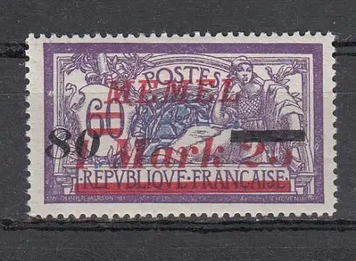 Memelgebiet  Nr 120 Postfrisch / **