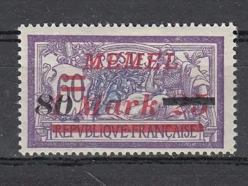 Memelgebiet  Nr 120 Postfrisch / **