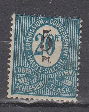 Oberschlesien  Nr 10 Falz / Gummimängel / *