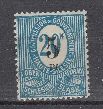 Oberschlesien  Nr 10 Falz / Gummimängel / *
