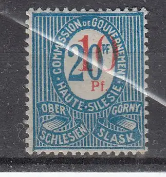 Oberschlesien  Nr 11 Falz / Gummimängel / *