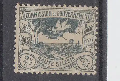 Oberschlesien  Nr 13 Falz / Gummimängel / *